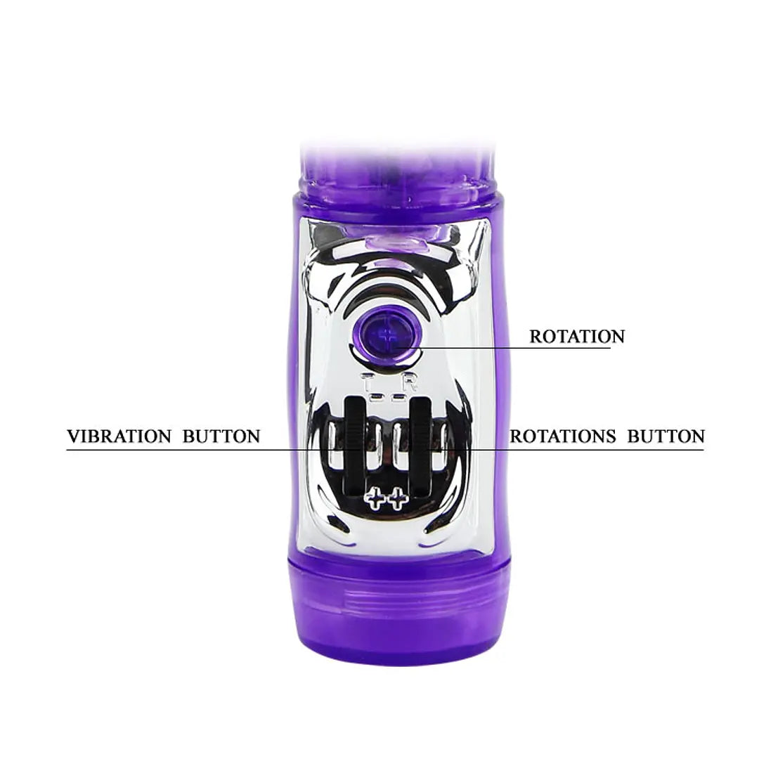 Vibrador Rotador Conejo ( nuevo empaque Happy Angel)