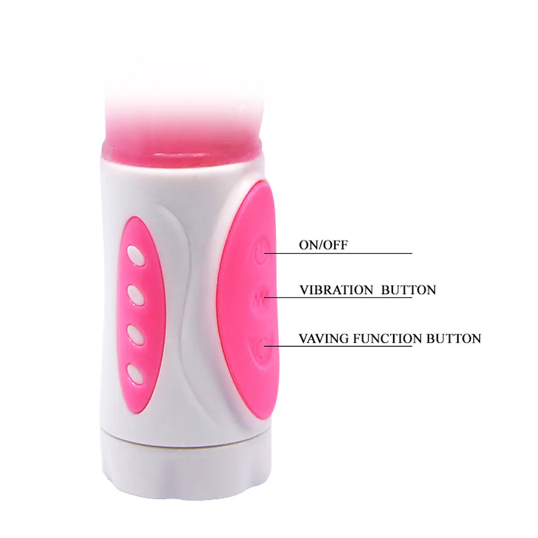 Vibrador estimulacion triple y rotación