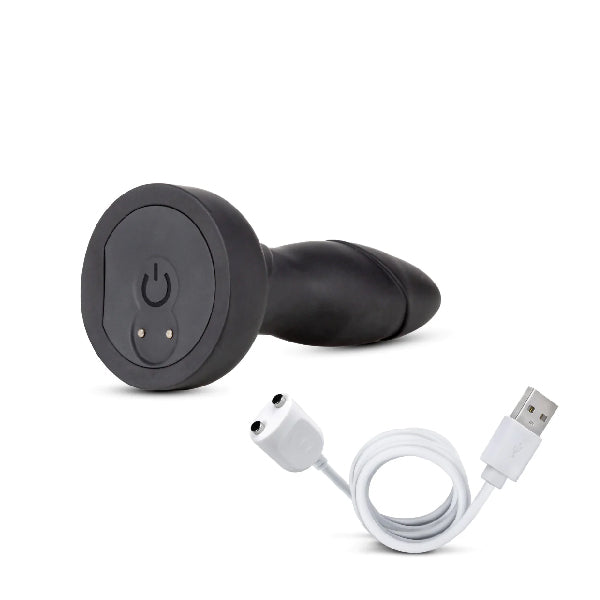 Plug Anal Drive Black Adventures con control remoto