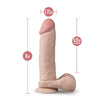 Dildo Triple Densidad Girthy Dr. Skin 9 Vanilla