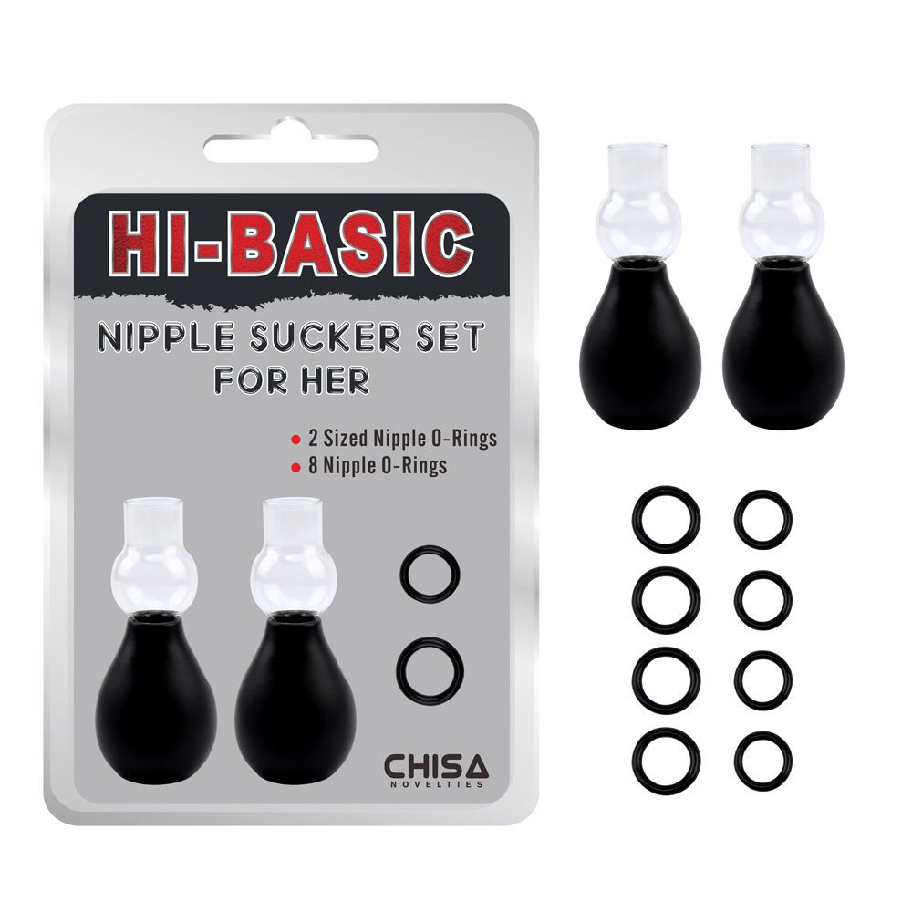 Set de anillos y bomba de vacío para pezones Talla M CHISA