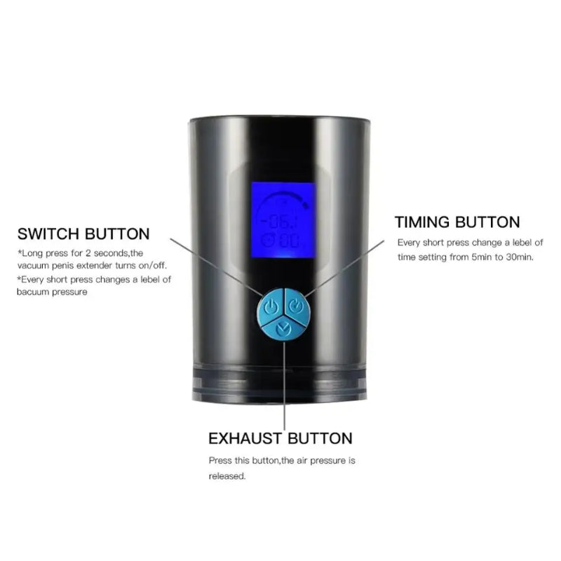 Bomba eléctrica automática para agrandar el pene, masturbador masculino, extensor de pene al vacío de silicona, máquina sexual, Juguetes sexuales para hombres