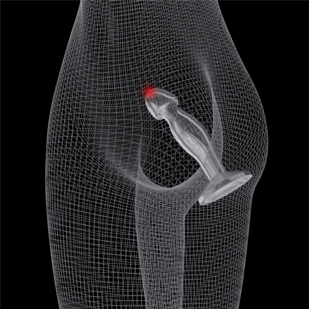 Estimulador de punto G y P transparente 16.5cm