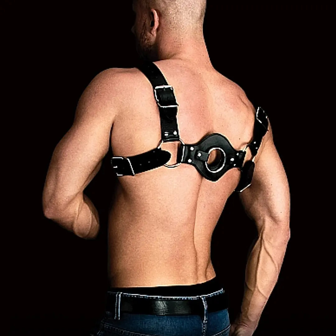Corsé Fetish Cuero Negro Costas